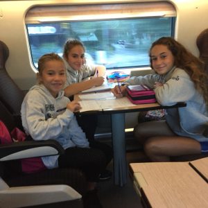 Agata, Benedetta e Viola in viaggio verso Roma